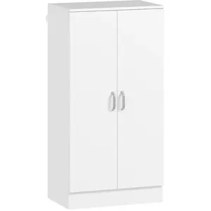 HOMCOM Schuhschrank mit 2 Türen, Schuhregal, Schuhaufbewahrung mit 6 V... günstig