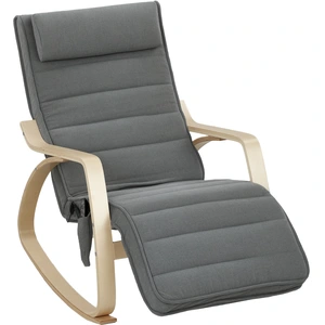 HOMCOM Schaukelstuhl Schaukelsessel mit Massagefunktion, Heizung, Kopf... günstig