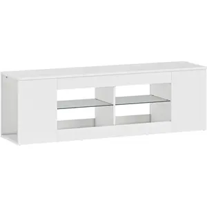 HOMCOM TV Schrank Lowboard 140 cm lang für Fernseher bis zu 65 Zoll, F... günstig