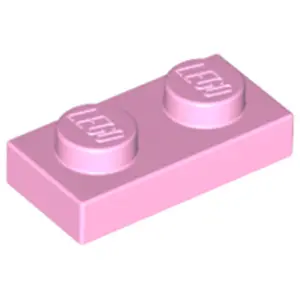 Lego® 100x 1x2 Platten 3023 - Plate Hellrosa - Bright Pink