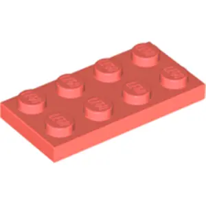 Lego® 10 Stück 3020 Platten Plates 2x4 Part Basic 10 Coral