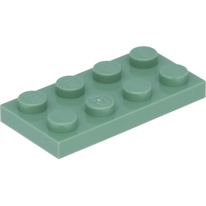 Lego® 10 Stück 3020 Platten Plates 2x4 Part Basic 10 Sandgrün