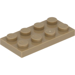 Lego® 10 Stück 3020 Platten Plates 2x4 Part Basic 10 Dunkles Beige