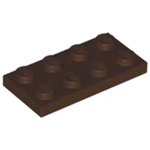 Lego® 10 Stück 3020 Platten Plates 2x4 Part Basic 10 Dunkelbraun