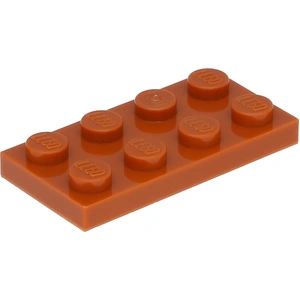 Lego® 10 Stück 3020 Platten Plates 2x4 Part Basic 10 Dunkles Orange