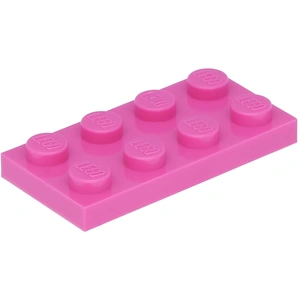 Lego® 10 Stück 3020 Platten Plates 2x4 Part Basic 10 Dunkles Pink