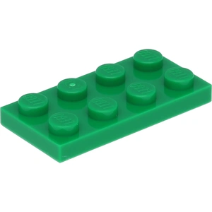 Lego® 10 Stück 3020 Platten Plates 2x4 Part Basic 10 Grün