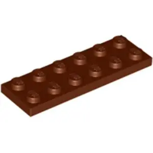 Lego® 2x6 Platte 3795 - 100 Stück Rotbraun