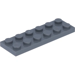 Lego® 2x6 Platte 3795 - 10 Stück Dunkles Bläuliches Grau
