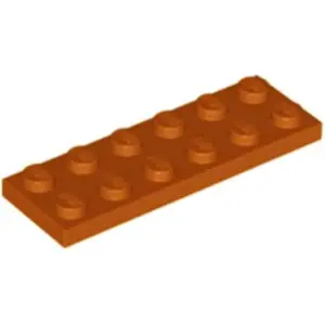 Lego® 2x6 Platte 3795 - 10 Stück Dunkles Orange