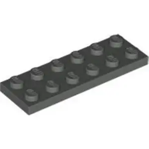 Lego® 2x6 Platte 3795 - 10 Stück Dunkelgrau