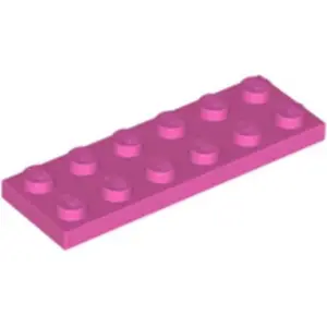 Lego® 2x6 Platte 3795 - 10 Stück Dunkles Pink