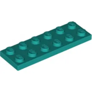 Lego® 2x6 Platte 3795 - 10 Stück Dunkles Türkis