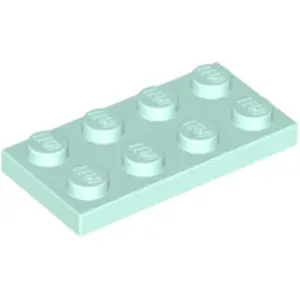 Lego® 50 Stück 3020 Platten Plates 2x4 Part Basic 50 Helles Aqua