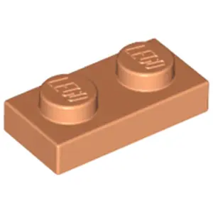 Lego® 10x 1x2 Platten 3023 - Plate Nougat - Nougat