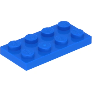 Lego® 100 Stück 3020 Platten Plates 2x4 Part Basic 100 Blau
