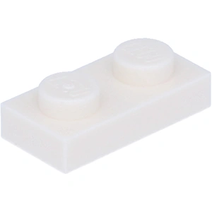 Lego® 50x 1x2 Platten 3023 - Plate Weiß - White