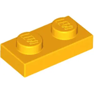 Lego® 50x 1x2 Platten 3023 - Plate Helles Hellorange - Bright Light Or...