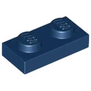 Lego® 50x 1x2 Platten 3023 - Plate Dunkelblau - Dark Blue