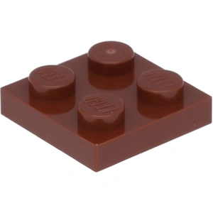 Lego® 2x2 Platten 3022 - 250 Stück Rotbraun