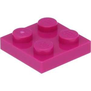 Lego® 2x2 Platten 3022 - 250 Stück Magenta