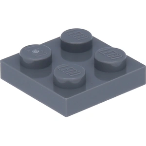 Lego® 2x2 Platten 3022 - 250 Stück Dunkles Bläucliches Grau