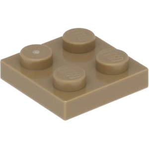 Lego® 2x2 Platten 3022 - 250 Stück Dunkles Beige