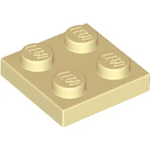 Lego® 2x2 Platten 3022 - 1 Stück Beige