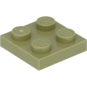 Lego® 2x2 Platten 3022 - 10 Stück Olivegrün