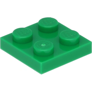 Lego® 2x2 Platten 3022 - 250 Stück Grün