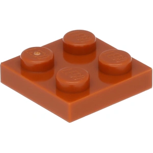 Lego® 2x2 Platten 3022 - 250 Stück Dunkles Orange
