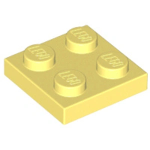 Lego® 2x2 Platten 3022 - 10 Stück Helles Hellgelb