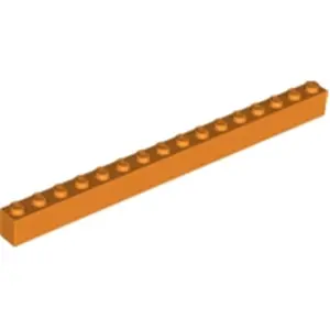 Lego® 50 Stück 2465 Stein Brick 1x16 Part Basic Steine 50 Orange
