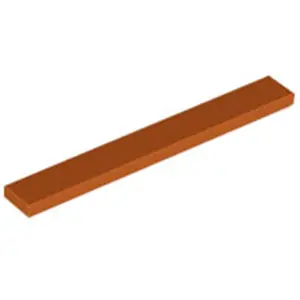 Lego® 1x8 Fliesen 4162 - 10 Stück Dunkles Orange