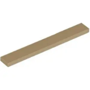 Lego® 1x8 Fliesen 4162 - 10 Stück Dunkles Beige