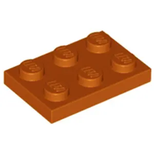 Lego® 2x3 Platten 3021 - 100 Stück Dunkles Orange