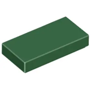 Lego® 1x2 Fliesen 3069 - 250 Stück Dunkelgrün