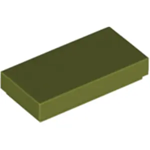 Lego® 1x2 Fliesen 3069 - 250 Stück Olivegrün