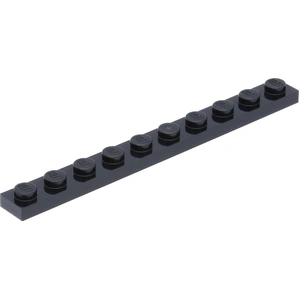Lego® 1x10 Platten 4477 - 10 Stück Schwarz