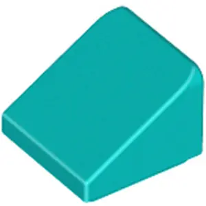 Lego® 1x1 Schrägstein 30° x 1 x 1 x 2/3 54200 - 100 Stück Dunkles Türk...