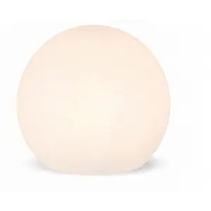 LICHT-ERLEBNISSE Kugelleuchte mit Kabel Stecker Weiß IP65 inkl. E27 LE...