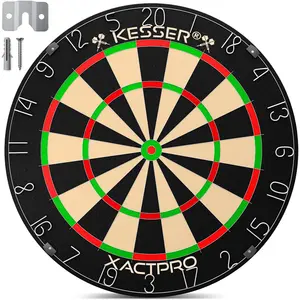 Kesser Dartscheibe Sisal mit Dartpfeile Professional Dartboard