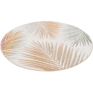 Pergamon, Teppich, Designer Teppich Faro Tropical Blätter Rund (160 cm) günstig
