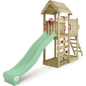 Spielturm Wickey JoyFlyer mit Rutsche und Kletterwand in Hellgrün