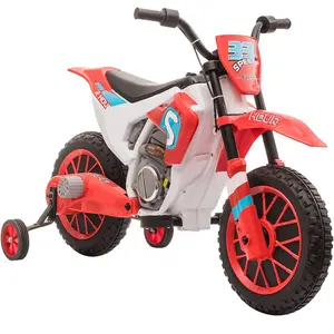 HOMCOM Kinder Elektro-Motorrad Kindermotorrad 12V Kinderfahrzeug Elekt...