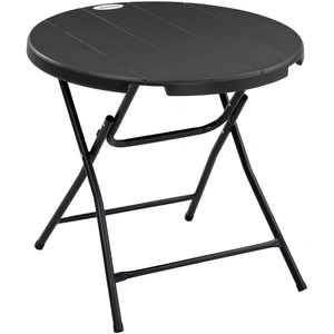 Outsunny Gartentisch für 4 Personen, runder Klapptisch Ø80 cm, Garten ... günstig
