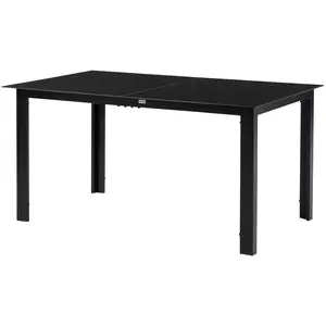 Outsunny Gartentisch für 6 Personen, Esstisch mit Glastischplatte, 150... günstig