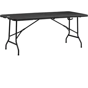Outsunny Gartentisch Klapptisch für 6 Personen, Buffettisch mit Stahlg... günstig