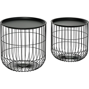 HOMCOM 2er-Set Couchtisch Beistelltisch Skandidesign Kaffeetisch mit S... günstig