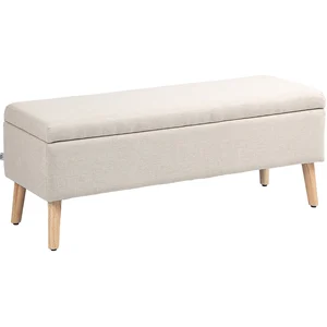 HOMCOM Sitzbank Polsterbank mit Stauraum 110 x 39 x 45 cm in Beige mit... günstig